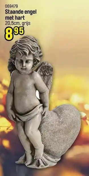 Happyland Staande engel met hart aanbieding