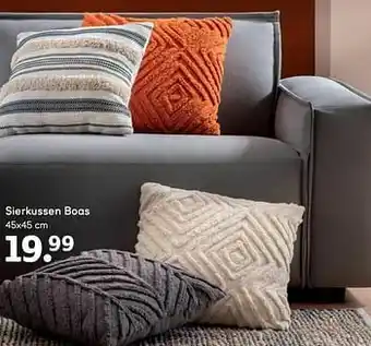 Leen Bakker Sierkussen boas aanbieding