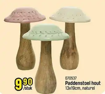 Happyland Paddenstoel hout aanbieding