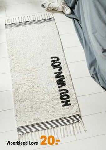 Kwantum Vloerkleed love aanbieding
