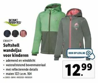 Lidl Softshell wandeljas voor kinderen aanbieding