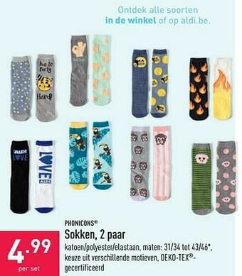 ALDI Sokken aanbieding