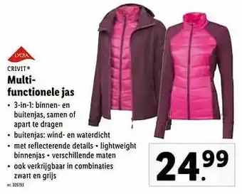 Lidl Multifunctionele jas aanbieding