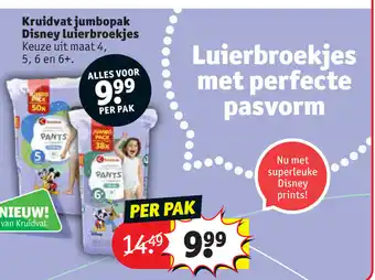 Kruidvat Jumbopak Disney Luierbroekjes per pak aanbieding