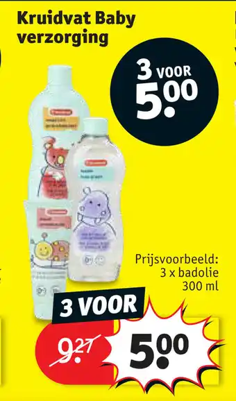 Kruidvat Baby Verzorging 3 voor aanbieding