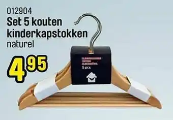 Happyland Set 5 kouten kinderkapstokken aanbieding