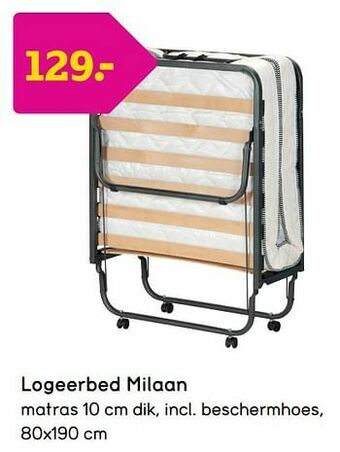 Leen Bakker Logeerbed milaan aanbieding
