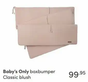Baby’s only boxbumper classic blush