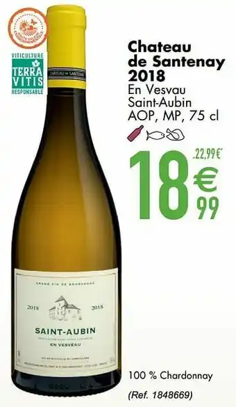 Chateau de santenay 2018 en vesvau saint-aubin aop mp