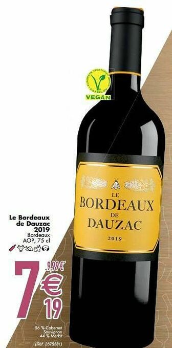 Cora Le bordeaux de dauzac 2019 bordeaux aop aanbieding
