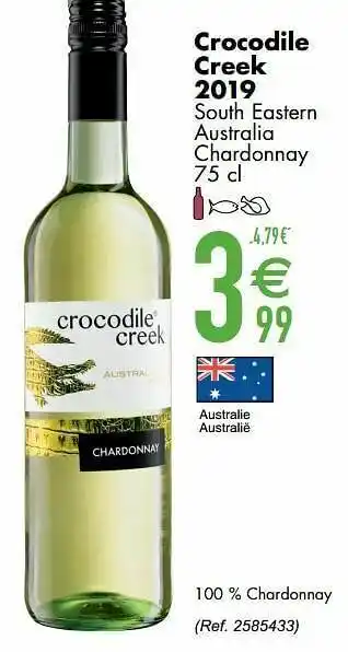 Cora Crocodile creek 2019 south eastern australia chardonnay aanbieding