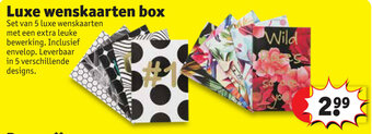 Kruidvat Luxe wenskaarten box aanbieding