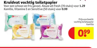Kruidvat Vochtig toiletpapier aanbieding