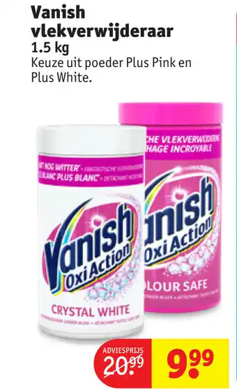 Kruidvat Vanish vlekverwijderaar 1.5kg aanbieding
