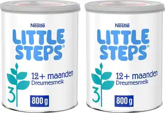 Bol.com Nestlé Little Steps 3 - Flesvoeding Dreumesmelk Standaard 12+ maanden - 2x800g aanbieding