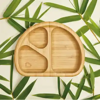 Bol.com Munchkin Bamboo Bordje met Vakken voor Baby's - Anti-Slip - Kinderbord - Vaatwasserbestendig - Vanaf 6 maanden aanbieding
