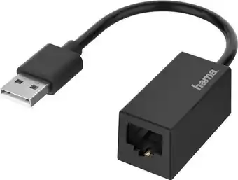 Bol.com Hama Netwerkadapter 10 / 100 MBit/s LAN (10/100 MBit/s), USB 2.0 aanbieding