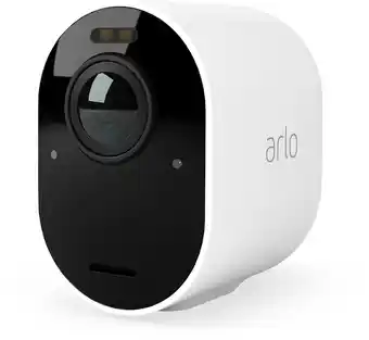 Bol.com Arlo Ultra 2 draadloze WiFi-beveiligingscamera voor buiten, 4K UHD, 180˚ kleurennachtzicht, sirene & spotlight, bewegingsdete aanbieding