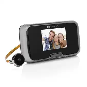 Bol.com Smartwares Deurspion 10.018.27- Camera - Werkt op batterijen - 2,8” kleuren LCD scherm aanbieding