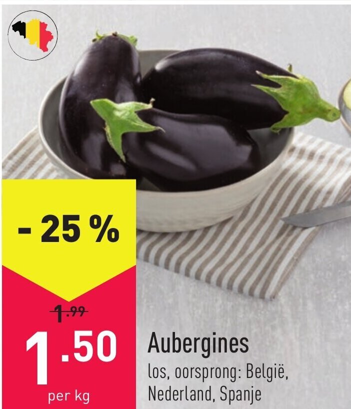 Aubergines promotie bij ALDI