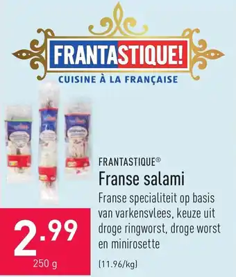 ALDI Franse salami 250g aanbieding