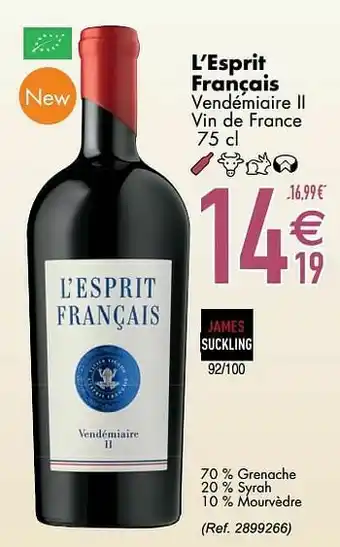 Cora L’esprit français vendémiaire ii vin de france aanbieding