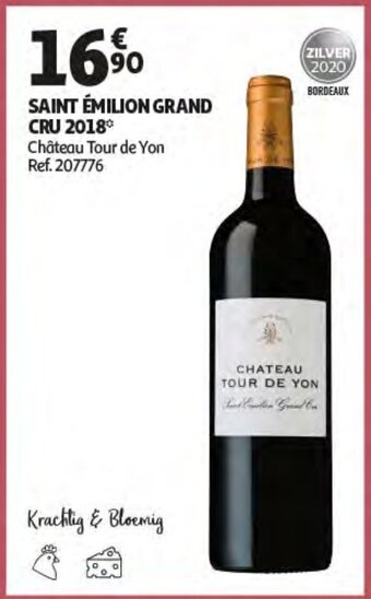 Auchan Saint Emilion Grand Cru 2018 aanbieding