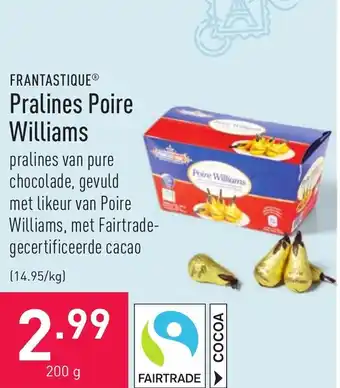 Pralines Poire Williams 200g