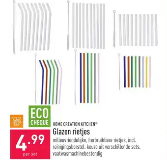 ALDI Glazen rietjes aanbieding