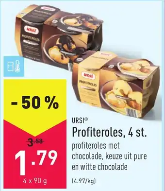 ALDI Profiteroles, 4 st 4 x 90g aanbieding