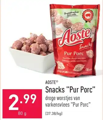 ALDI Snacks Pur Porc 80g aanbieding
