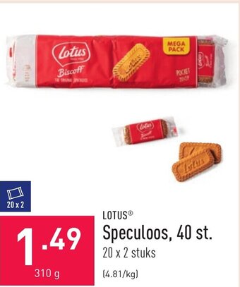 ALDI Speculoos, 40 st. 310g aanbieding