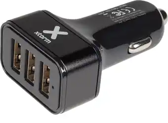 Krëfel Autolader 3x USB - Zwart - AU013 aanbieding