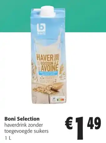 Colruyt Boni Selection haverdrink zonder toegevoegde suikers 1 L aanbieding