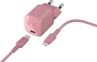 18 W USB C mini oplader met Lightning-kabel - 1,5 m. Dusty Pink