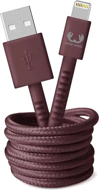 Krëfel Lightning naar USB A-kabel - 2 m. - Deep Mauve aanbieding