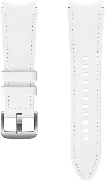 Krëfel Leren polsbandje voor Galaxy Watch4 (Classic) - 20 mm - Wit - S/M aanbieding