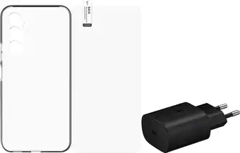 Krëfel Bundel Clear Case + screenprotector + 25 W USB C-oplader voor Galaxy A34 aanbieding