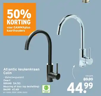 GAMMA Atlantic keukenkraan Colin aanbieding