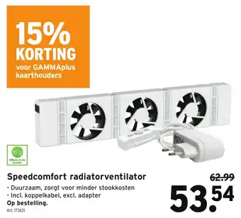 GAMMA Speedcomfort radiatorventilator aanbieding