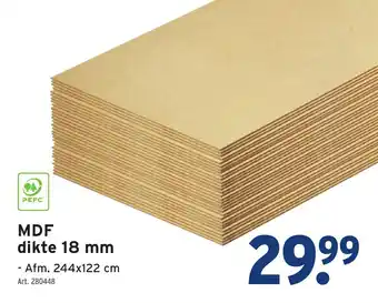 GAMMA MDF dikte 18 mm aanbieding