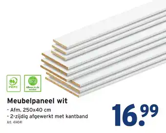 GAMMA Meubelpaneel wit aanbieding