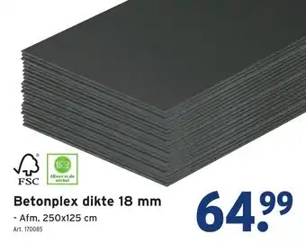 GAMMA Betonplex dikte 18 mm aanbieding