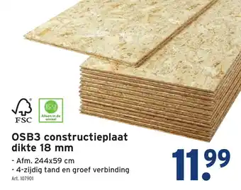 GAMMA OSB3 constructieplaat dikte 18 mm aanbieding