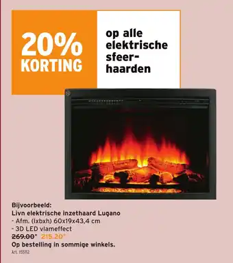GAMMA Livn elektrische inzethaard Lugano aanbieding