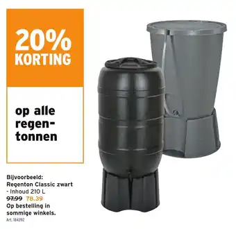 GAMMA Regenton Classic zwart aanbieding