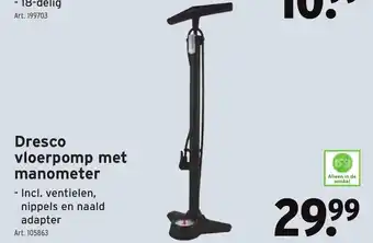GAMMA Dresco vloerpomp met manometer aanbieding