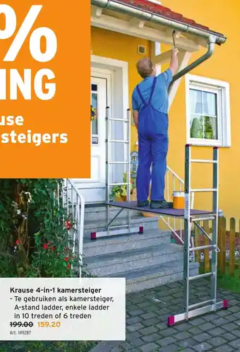 GAMMA Krause 4-in-1 kamersteiger aanbieding