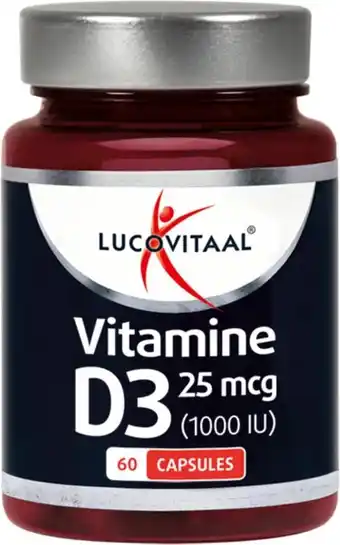 Bol.com Lucovitaal Vitamine D3 - 25 microgram - 60 capsules - Voedingssupplementen aanbieding