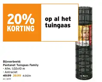 GAMMA Pantanet Tuingaas Family aanbieding